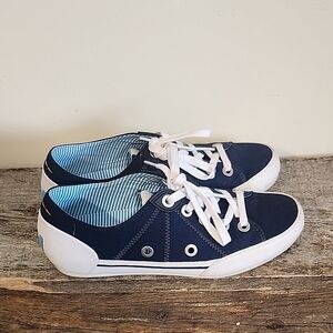 Helly Hanson Canvas Lace-Up Sneakers with White Soles